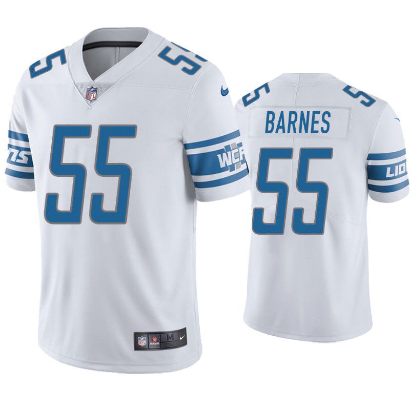 Men Detroit Lions 55 Derrick Barnes Nike White Game Player NFL Jersey